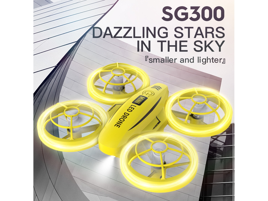 Sg300 Mini Droneled - Duración De La Batería 15 Min - Amarillo