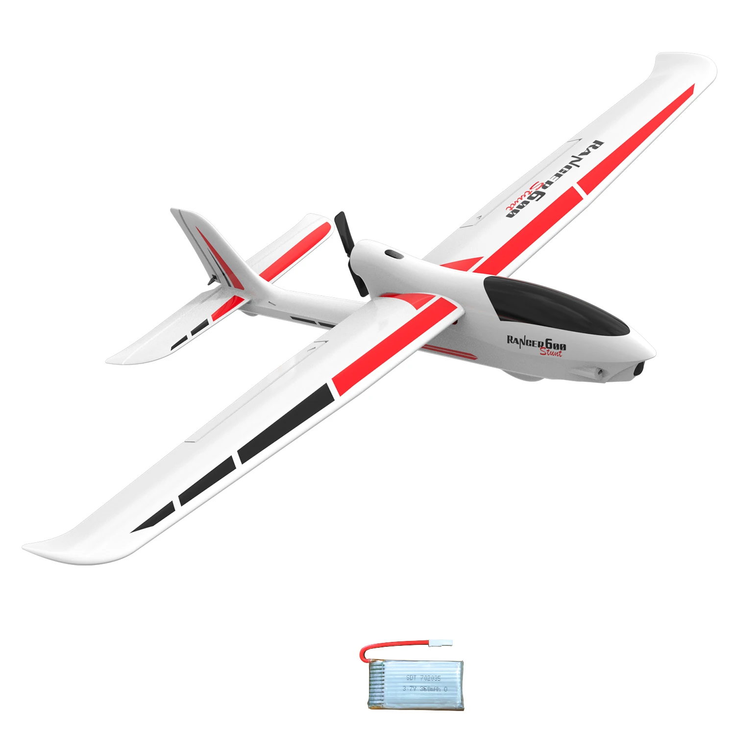 (blanco) Aeronave, 600 Mm, Ala Fija, 2,4 G, 4 Canales, Con Estabilizador Giroscópico De 6 Ejes
