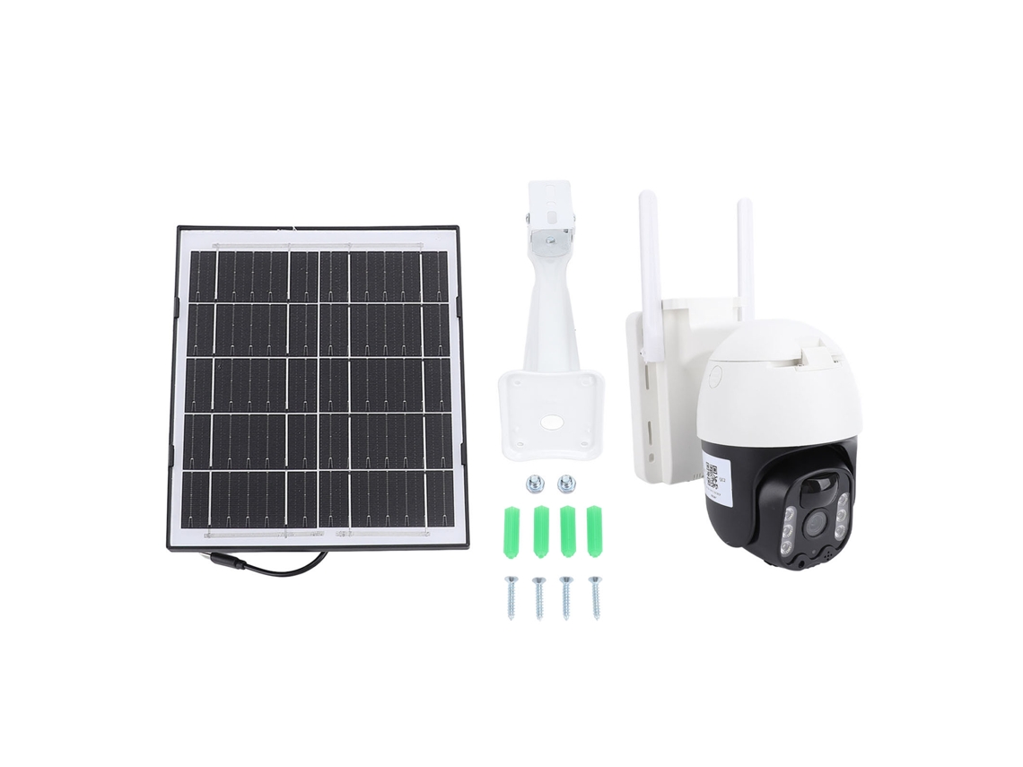 Cámara Solar Inalámbrica 1920×1080p 320° Cámara De Seguridad Exterior Con Panel Solar Portátil