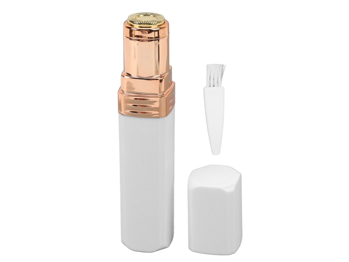 Depilador Eléctrico Facial Para Mujer Recargable Y Lavable Para Cejas Labios Axilas Piernas Blanco Compacto Suave