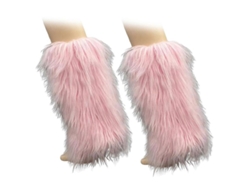 2026-1 Par Leggings De Pelo Falso Para Mujeres Niñas Suaves Calentadores De Piernas Fluffy Para Invierno Otoño