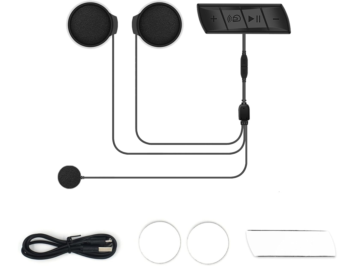Casco De Moto Bluetooth 5.0 Con Intercomunicador Y Micrófono - Reducción De Ruido