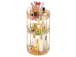 VVJIJILLY Organizador Rotativo 360°, 3 Níveis, Suporte Para Perfumes E Cosméticos, Arrumação Grande De Casa De Banho