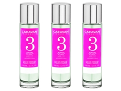 3x Perfume de Mujer Nº3 150ml CARAVAN