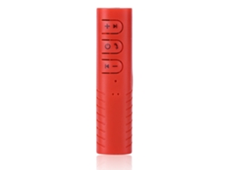 Adaptador Receptor De Audio Bluetooth De 3.5 Mm Clip-on Para Kit De Música De Coche Rojo