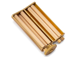 Liadora de tabaco de lujo para hombres y mujeres, de latón macizo, de inspiración vintage, con distribución uniforme del tabaco.