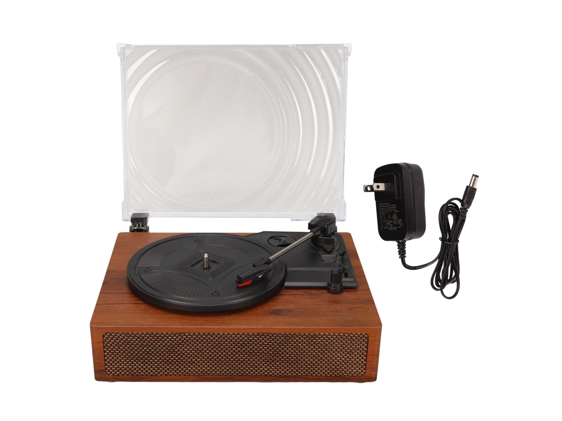 Tocadiscos Retro Portátil Con Bluetooth Y Altavoces Integrados. Enchufe Estadounidense De 100-240 V