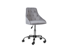 Silla de oficina BELIANI Parrish de Terciopelo Gris 60x60x85