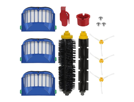 Pacote com 10 para escova de cerdas e batedor irobot roomba 600 e 500, escova lateral