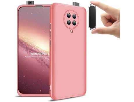 Carcasa y Soporte Xiaomi Poco F2 PRO Slim armor 360º Rosa
