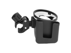 Portavasos Universal Para Cochecito De Bebé, Ajustable 360°, Antideslizante Con Soporte Para Teléfono Móvil.