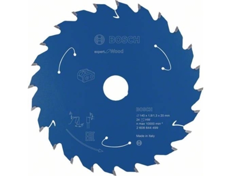 Disco de Sierra Circular BOSCH Para Sierra Sin Cables Expert para Madera 140x1.8/1.3x20 T24