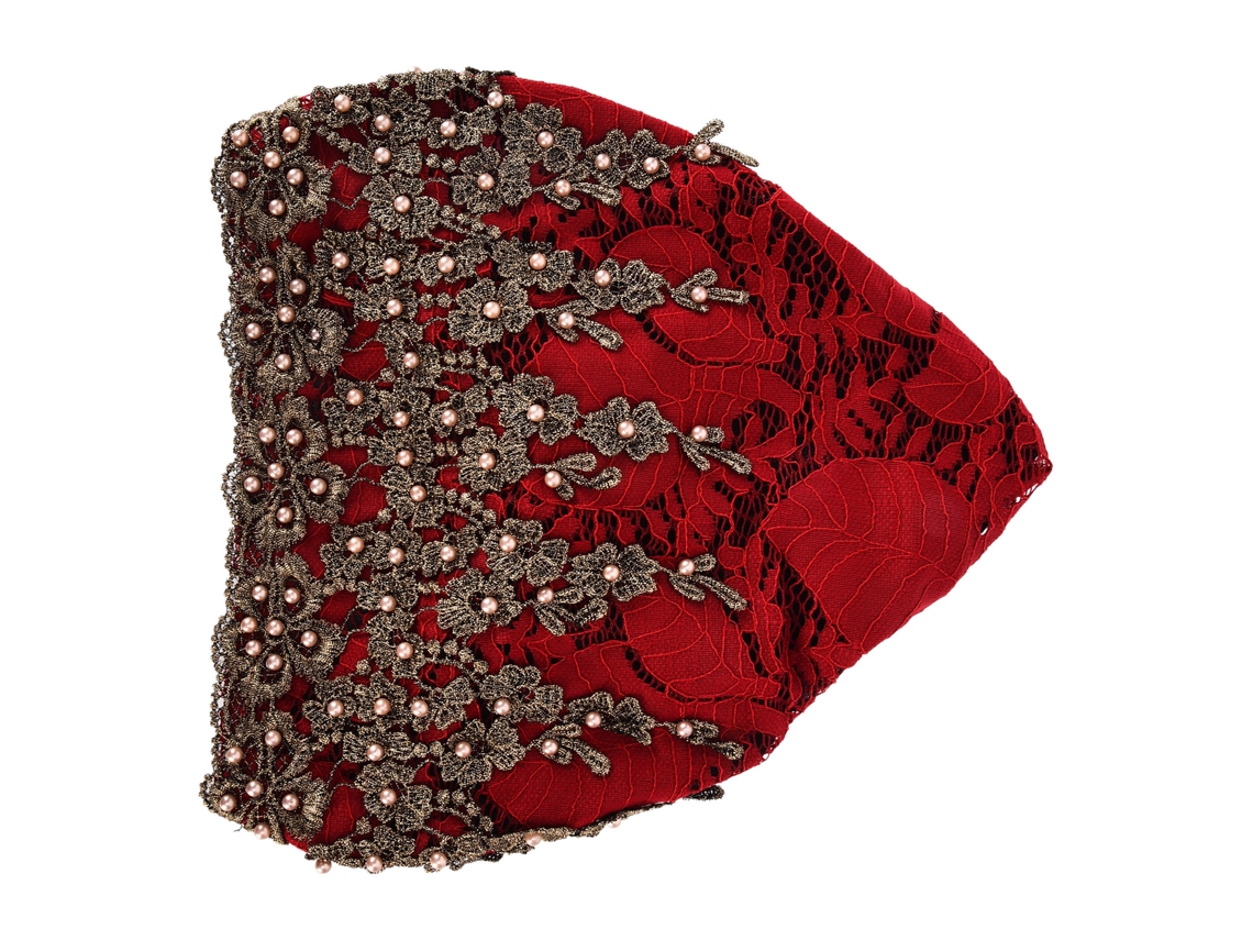 Pañuelo Para La Cabeza De Moda Para Mujeres Musulmanas, Turbante Retráctil, Bordado, Marrón.