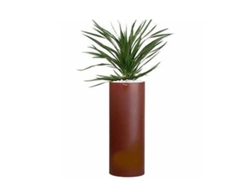 Jardinera Alta Acero Corten Unidad / 40x40x100 Cm / Cilíndrica
