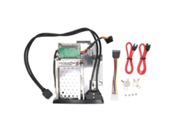 Caja De Disco Duro, Soporte De Hdd De Doble Bahía, 3.5/2.5 Pulgadas, Antichoque, Led, Puertos Duales