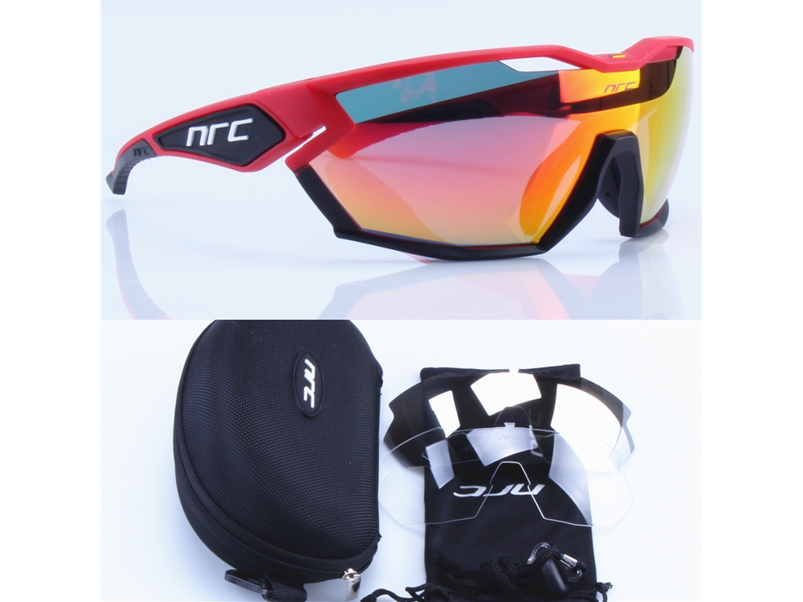 (estilo A) Gafas De Ciclismo Unisex Con 3 Lentes, Protección Uv400