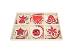 Adornos De Madera Para Armar, Colgantes Para Árbol De Navidad, Accesorios Decorativos Jm02034