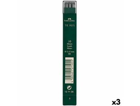 Recarga De Mina FABER-CASTELL 6B 3,15 Mm 3 Unidades