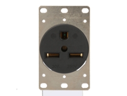 Enchufe Industrial Nema6-30r De 30 A Y 250 V Con 3 Orificios, Conector De Cable Sólido Y Duradero Pa66.