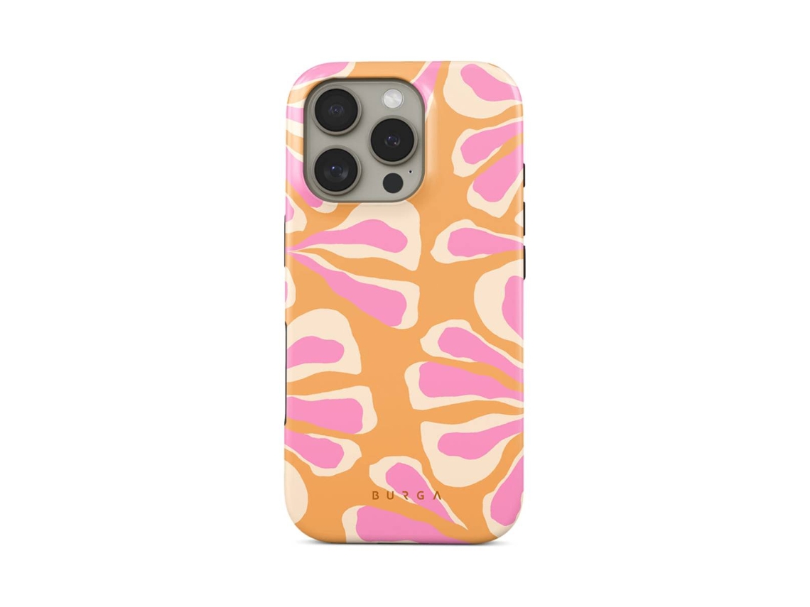 Burga Funda Para Iphone 16 Pro Reforzada Magsafe Aloha Patterns Multicolor