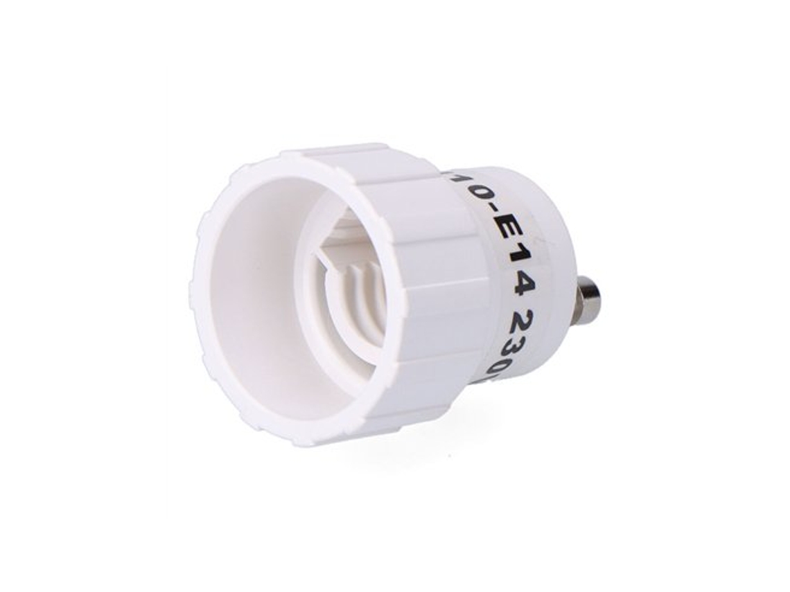 Convertidor De Gu10 A E14, 2 A 230 V, Blanco, Ø29 X 40 Mm (retractilado)