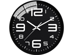 Reloj De Pared Silencioso De 30 Cm, De Cuarzo, Funciona Con Pilas, Estilo Moderno Para El Hogar, La Oficina Y La Escuela (negro).