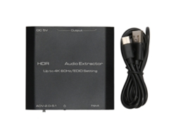 Extractor De Sonido Hdr Hd, Interfaz Multimedia, Compatible Con 4k A 60 Hz, Convertidor Dts 5.1 Pcm.