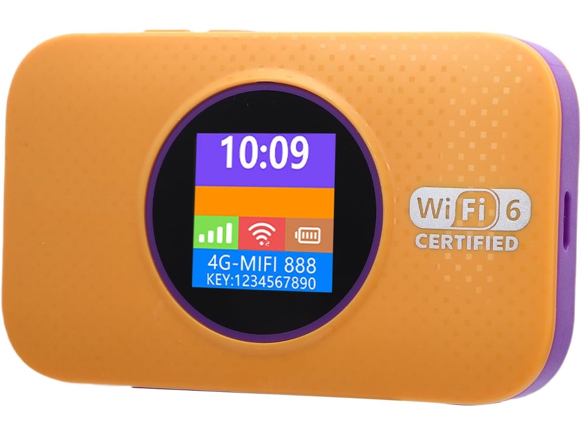 Router Wifi Móvil 4g Lte: Dispositivo De Punto De Acceso Portátil Con Velocidad De 6300 Mbps.
