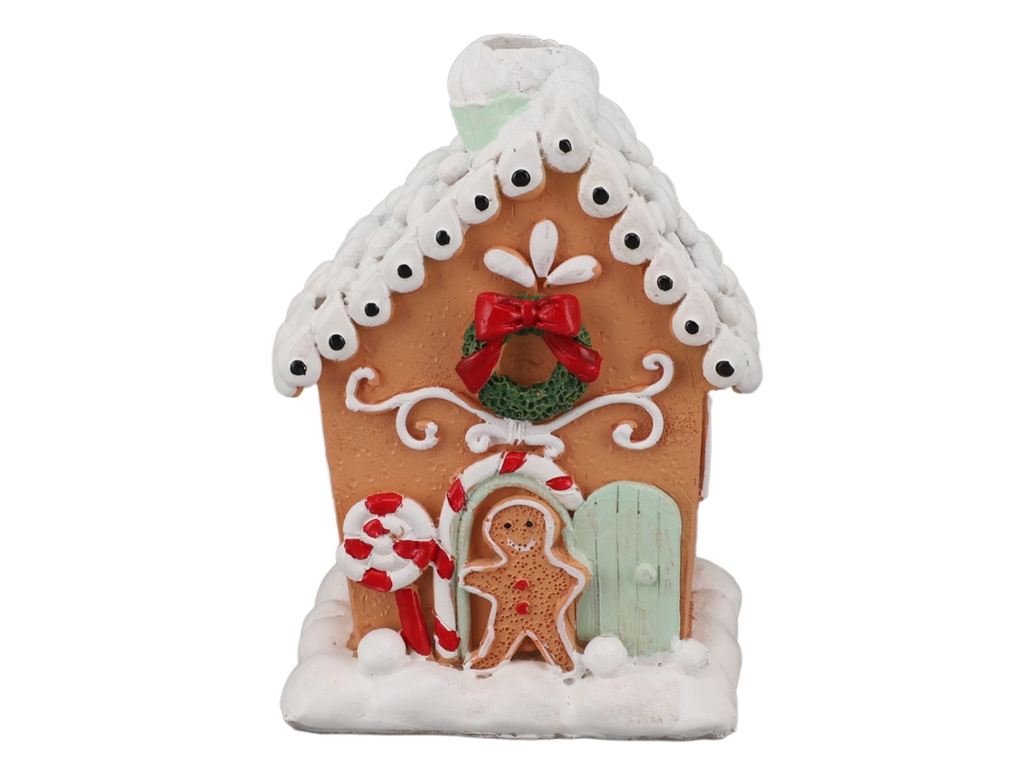 Casa De Jengibre Clásica De Resina: Un Exquisito Regalo Para La Decoración De La Mesa.
