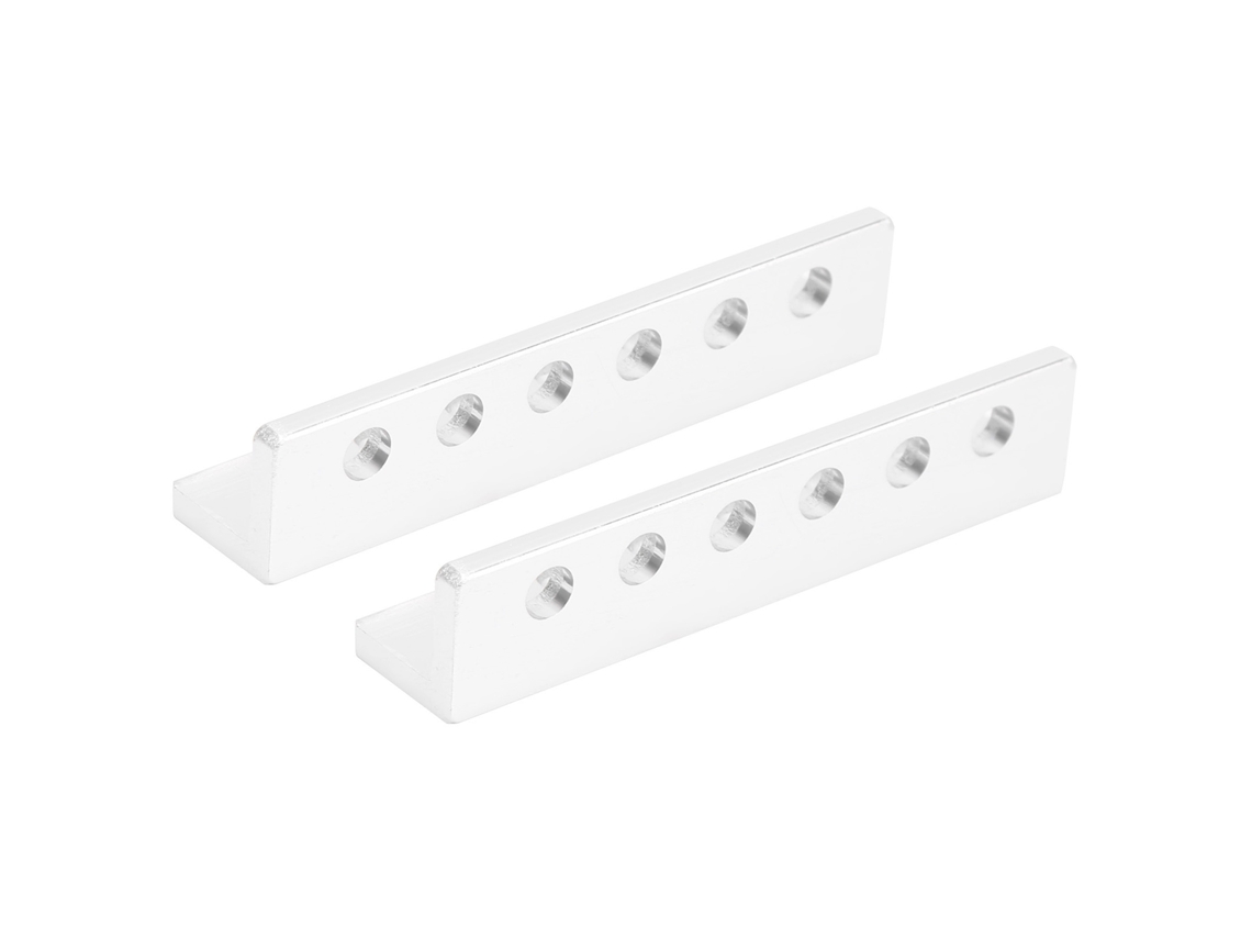 2 Piezas De Viga Plana En Forma De L De Aluminio Con 6 Orificios, Accesorios Para Robótica, 12x12x56 Mm, 3103-0006-0056