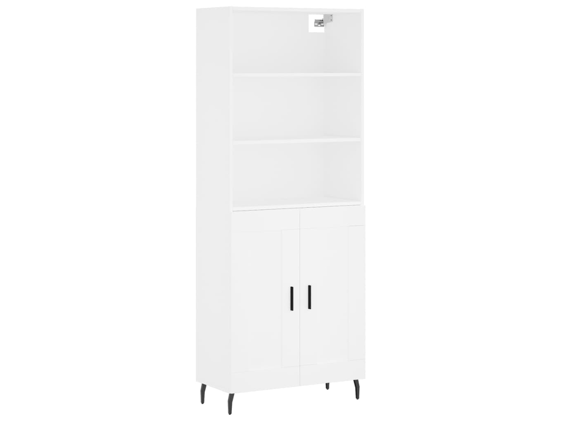 Aparador Alto VIDAXL Blanco Madera contrachapada (69,5x34x180 cm)