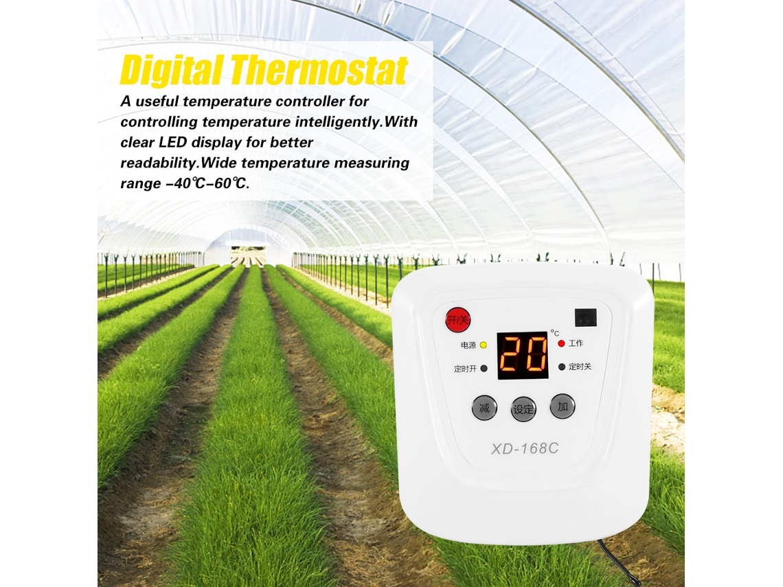 Controlador De Temperatura Digital Termostato Inteligente Ahorrador De Esfuerzo Socket Xd-168c