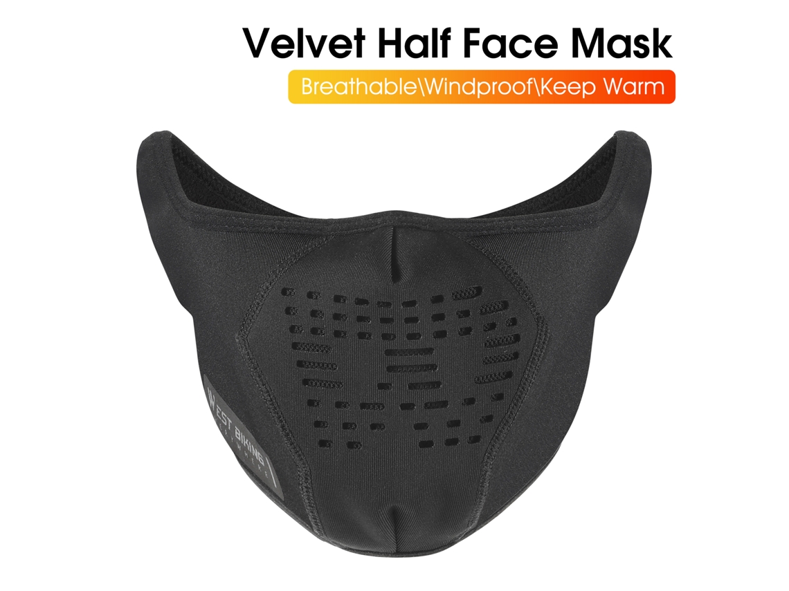 Vlrla-gorra Facial Caliente De Polar Invierno Protectora Contra Viento Y Polvo Para Deportes En Días Fríos Moto Ciclismo Running