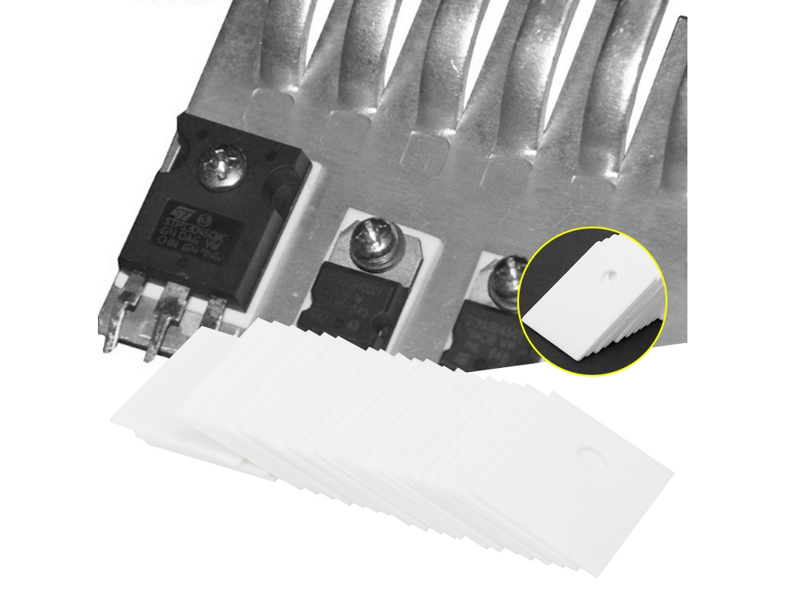 2026horizon-150 Piezas Hoja Cerámica Aislante To-247 Para Transistores Mos Igbt, Cooler Pad 17x22x0.635mm, 28w/m.k, 15kv/mm