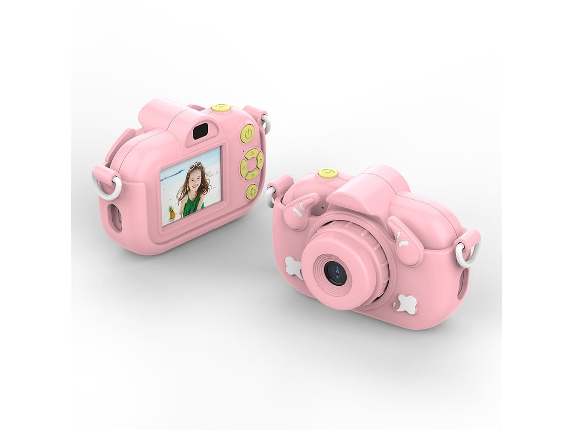 Cámara Digital Para Niños Y Niñas, Con Cámara Dual Y Tarjeta Sd De 32 Gb (rosa)