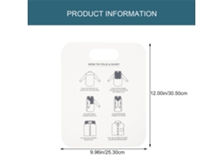 2 Piezas De Cartón Profesional, Para Doblar Camisas Y Ropa, Tabla Sencilla Para Doblar Ropa En Material Pp.