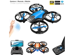 Mini Drone Con Cámara 4k Hd (modelo V8 - Duración De La Batería 12 Min - Azul)