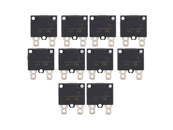 10 Piezas Protector De Sobrecarga Auto-reset Fuse Disyuntor Para Accesorios De Coches Infantiles Ac125 250v