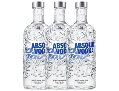 Vodka ABSOLUT Absolut Recycle Edition (0.7 L - 3 unidades)