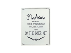 Placa Pared Meditate Adorno Pared Placas Metal Colección Industrial Signes Grimalt BY SIGRIS