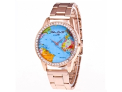 Reloj De Pulsera Unisex Informal De Cuarzo Con Caja De Madera Y Correa Vaquera Zhoulianfa (café Oscuro)