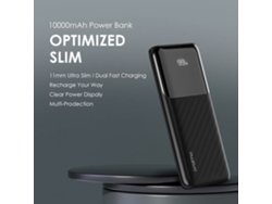 Batería Portátil Oraimo Toast 10 Byte Ii De 10000 Mah Con Carga Rápida De 2,4 A Máx.