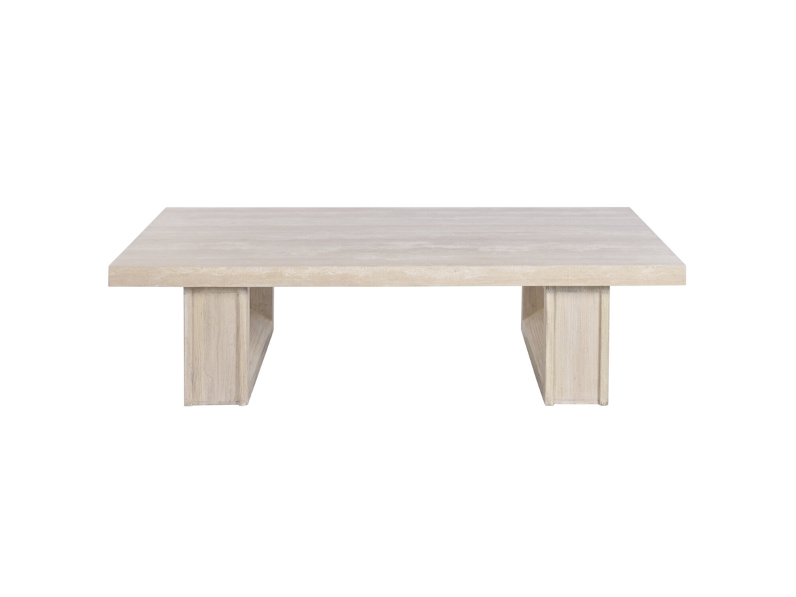 Mesa Centro Olmo Marmol Travertino 160x80x43cm