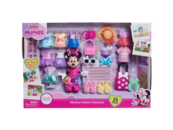 Caja Muñecas - DISNEY MINNIE MOUSE - Fashion Box - Muñeca Minnie 15 cm, 25 piezas de moda y accesorios