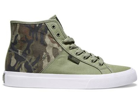 Zapatillas Deportivas Manual Hi Ripstop DC Hombre (Verde - Material Sintético -45)