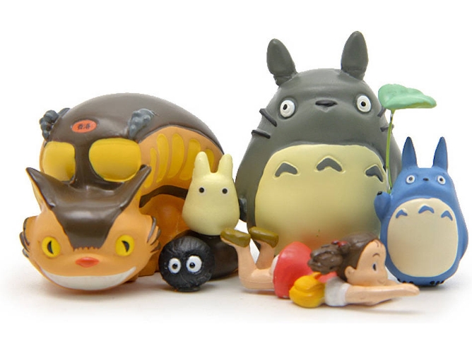 Figuras EASTVAPS Totoro Hayao Bus (6 Piezas)