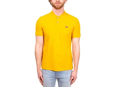 Polo de Hombre NAPAPIJRI Algodón Amarillo (2XL)