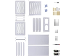Gabinete De Computadora De Aluminio 8u, Rack De Escritorio De 25,4 Cm Para Equipos De Video En Red Y Servidores Pequeños