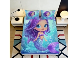 Microfibra Estampado Color Cama Microfibra Diseño Almohada Juego 200x25cm