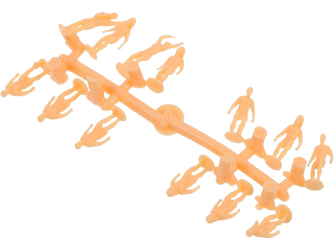 Conjunto De Figuras De Jugadores De Fútbol, Juego De 3 Piezas, Plástico, Color Caqui, Creative Model